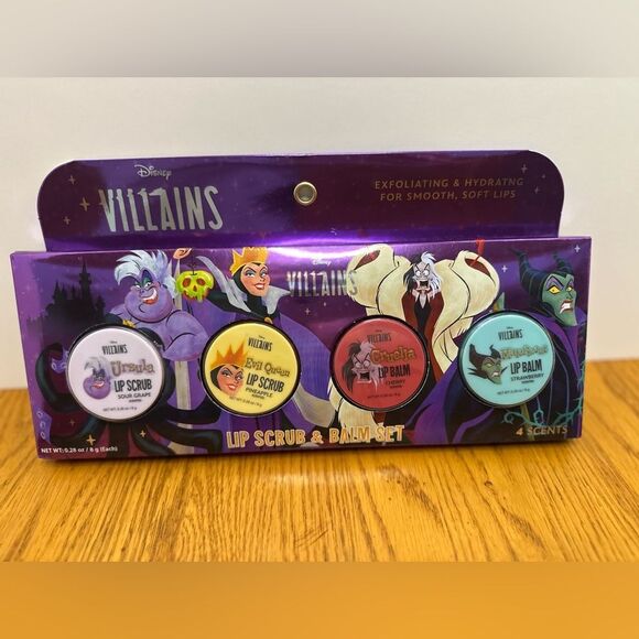 Disney Other - Disney Villains Lip Scrub and Lip balm Set